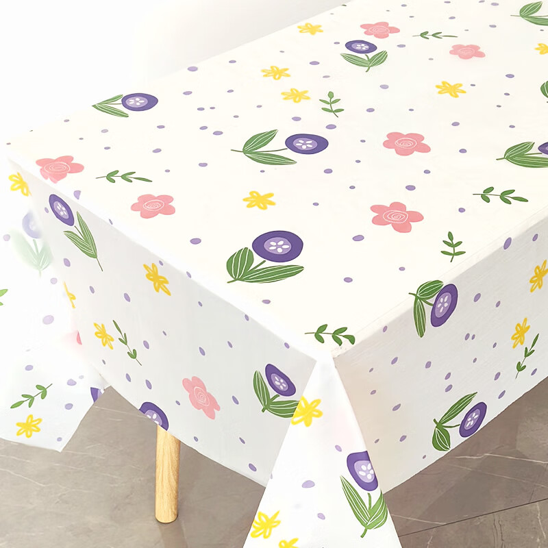 An Junsheng New Sweet Disposable Tablecloth Kindergarten Ins Cute Girly Heart Fresh Tablecloth 1. 1.8X1.8m Cream Dessert-10 Pieces Price