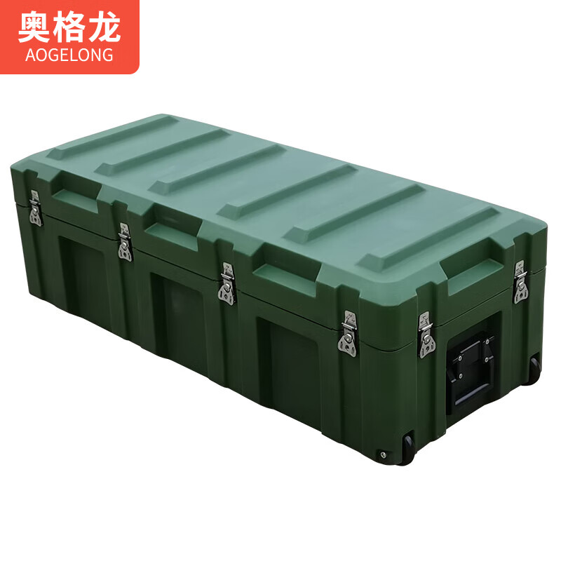 Ogeron rotomolding box outdoor field camping military green multi-functional equipment equipment box medical seal box folding transfer box large rotomolding box 1200*500*600 mm