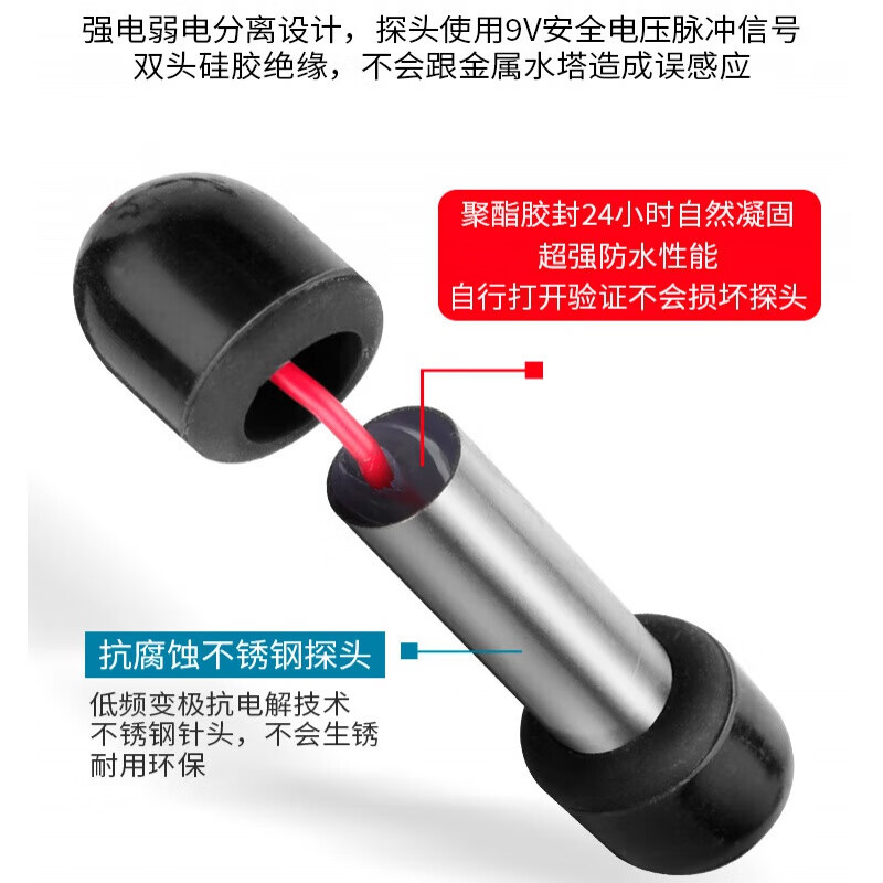 Fully automatic water level control switch induction water pump water tank water tower water controller intelligent pumping display 220v 29G host + 2.5 meter water depth probe