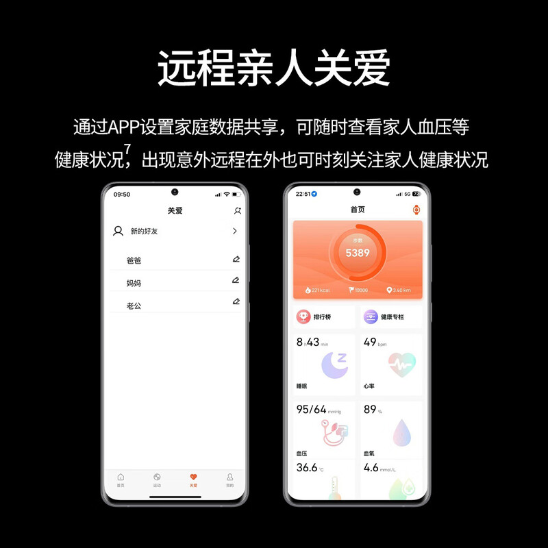 Mucci blood pressure watch, abnormal heart rate alarm, real-time automatic health monitoring for the elderly, smart blood oxygen detector, multifunctional sports sleep, medical grade, elegant black, medical grade, high-precision airbag pressurization, suitable for Huawei Apple machines