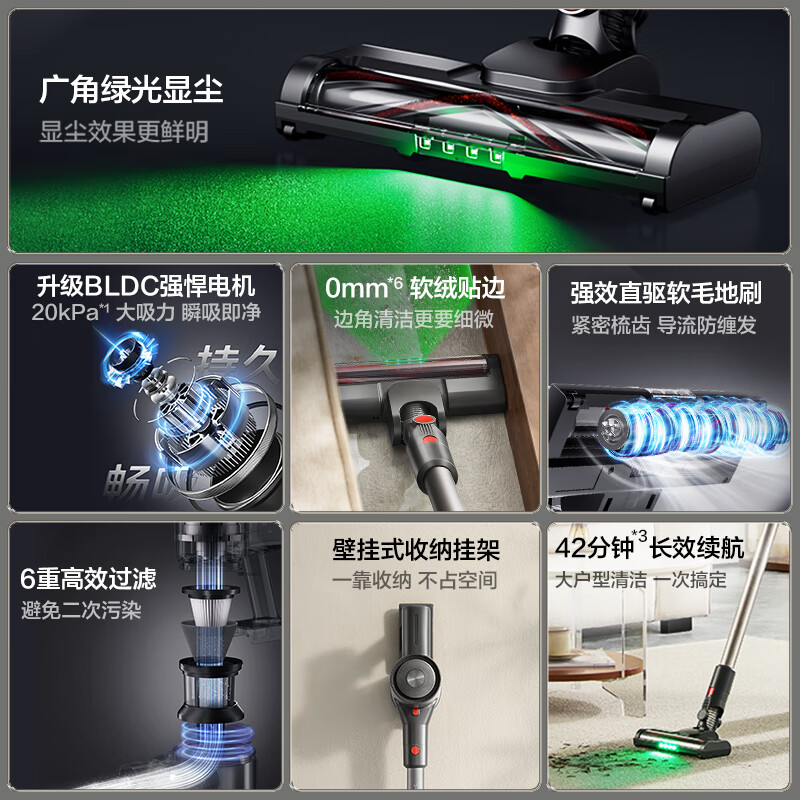 SUPOR wireless handheld vacuum cleaner for home use with high suction power and long battery life for pets, carpet, cat and dog hair suction machine C7PLUS-L