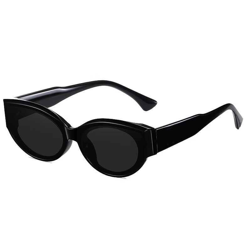 Jennie's same style sunglasses for women retro hottie cat-eye small frame gm glasses polarized anti-UV sunglasses small face gw001-smart black high-definition anti-UV