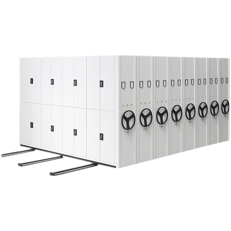 Xing'anmai XAM-JSBP8205 filing cabinet steel rail-type compact cabinet archive room mobile file cabinet sold by cubic meters manual compact rack cabinet