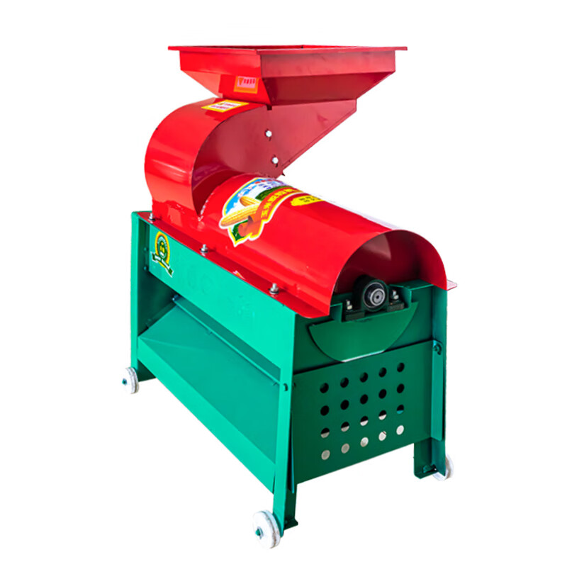 Wen Yijia's new corn threshing machine is a household fully automatic electric corn cob beating machine, a large-scale 220V threshing square mouth threshing machine + 4.5 kilowatt copper wire motor machine