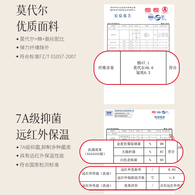 Langsha Autumn Clothing and Autumn Pants Men's Modal 7A Antibacterial Thin Basic Basement Men's Cotton Sweater Thermal Underwear Set