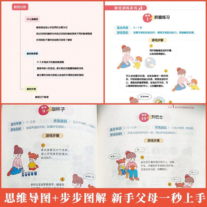 Montessori Early Education Game Training Mind Map Genuine Book Douyin Same Style Read Montessori Education 0-3-6 Years Old Early Education Book to Cultivate Baby Concentration Intellectual Development Family Education Enlightenment Cognitive Parenting Books