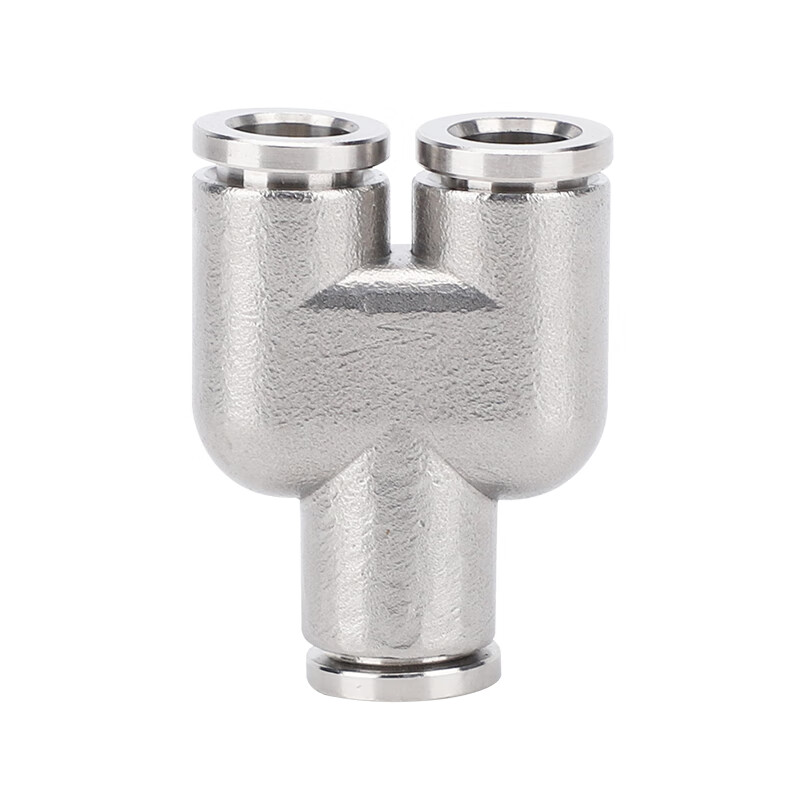 EXSN 304 stainless steel pneumatic quick connector trachea Y-type tee butt quick-in connector PY4 6 8 10 12 14 16 PY-6