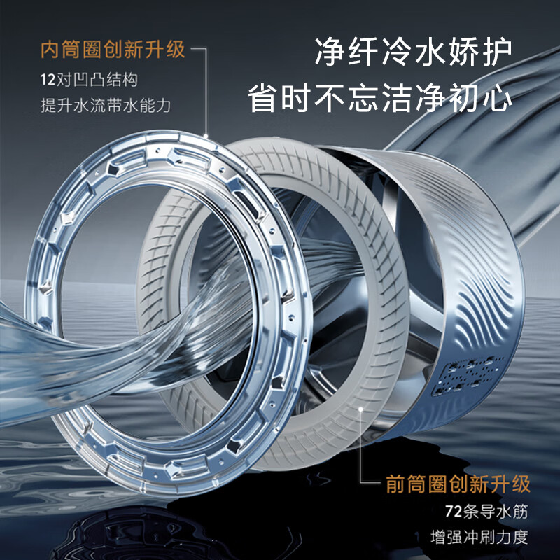 COLMO Black Pearl Washing and Drying Set C3 10KG Drum Washing Machine + Heat Pump Dryer Clean Care Soft Wash AI Dual-Way Smart Put CGU10H-C3+CHZ10H-C3