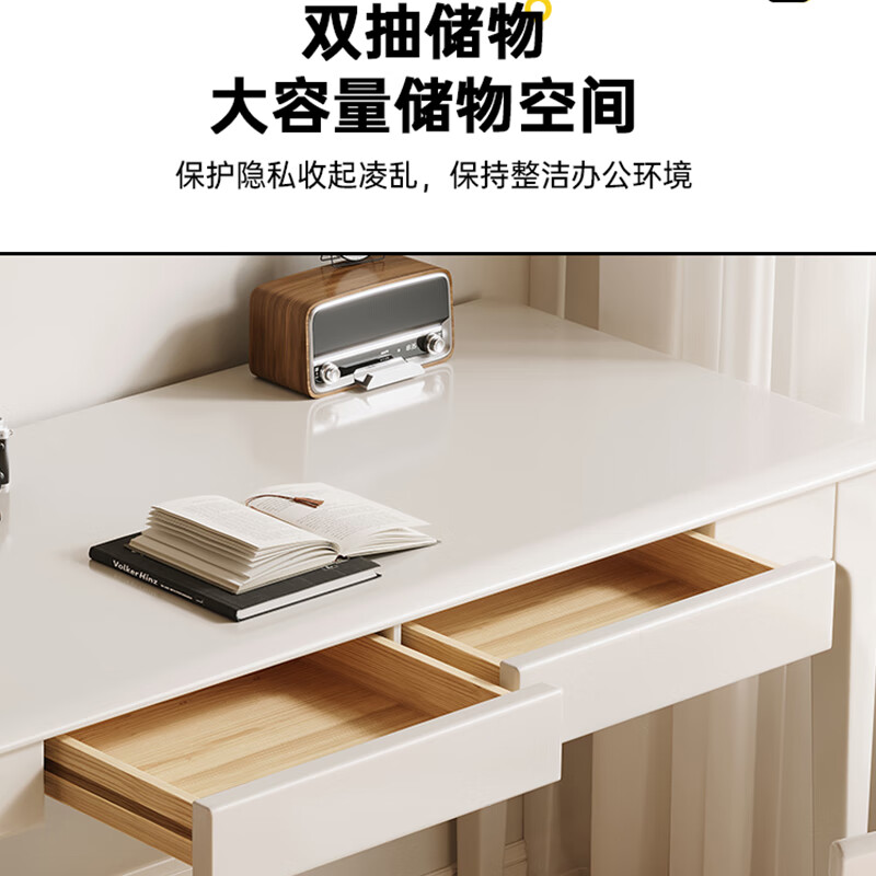 Pengneng all solid wood computer desk small apartment modern table home simple writing desk study table bedroom desk desk + horn chair * 1 remark color 120cm * 60cm * 75cm