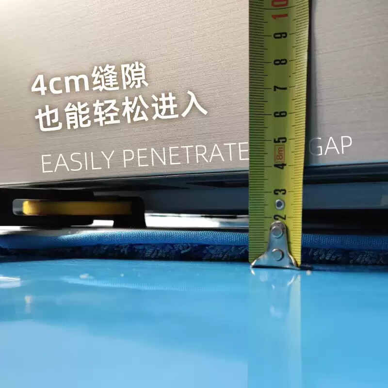 Rubbermaid Business Supplies 18-inch Microfiber Flat Mop Gray Set Inlet Mop Hotel Mop Wet and Dry Lazy Mop 18-inch Set Contains 2 Mops (Gray + Gray)