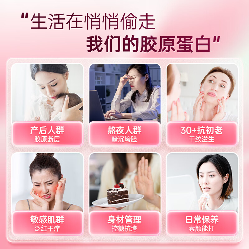 Tongrentang (TRT) Collagen Peptide Oral Liquid 8000mg Bonito Elastin Peptide + Small Molecule Bird's Nest Peptide Powder 10 bottles*3 boxes