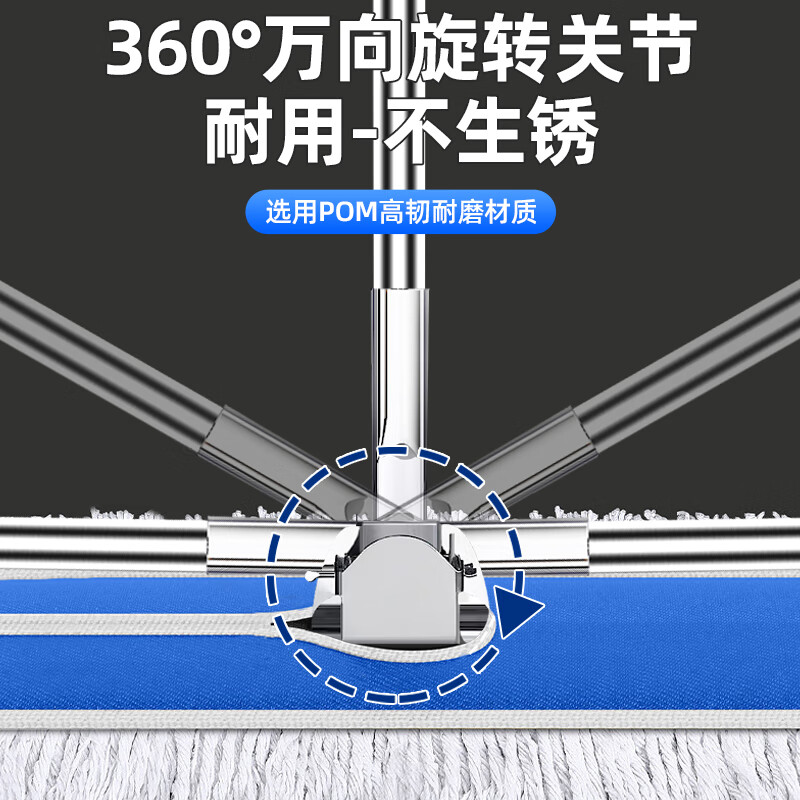 Visitor commercial flat mop large dust pusher wooden floor marble tile cleaning absorbent cotton gauze mop 110cm