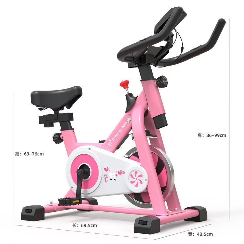 MANON MESSIANT children's dynamic bicycle exercise fitness equipment indoor home silent pedal bicycle pink (game model)