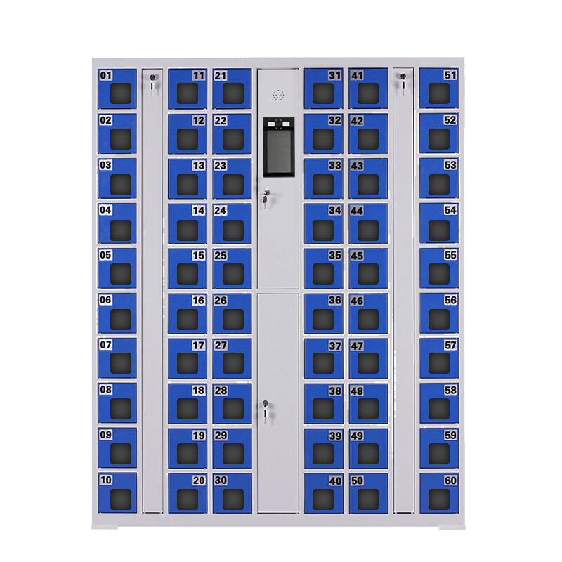 Huayu Huiyang smart face recognition mobile phone cabinet 60 doors main cabinet 1800*1430*300mm