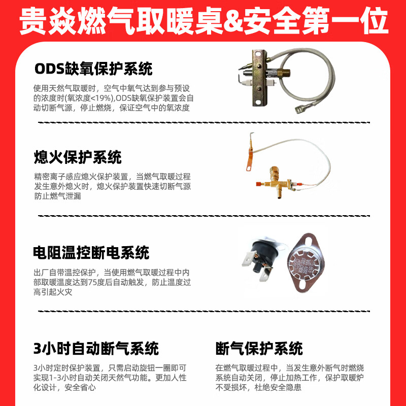 Guiyan Gas Natural Gas Hidden Induction Cooker Heating Table Electric Warming Table Coffee Table Fire Table Stove Electric Heater Energy-saving Home Furniture Heater Lift Yanyun White 1.6 Meter Gas Electric Fierce Double Burner Mobile Caster Zipper Table Cover