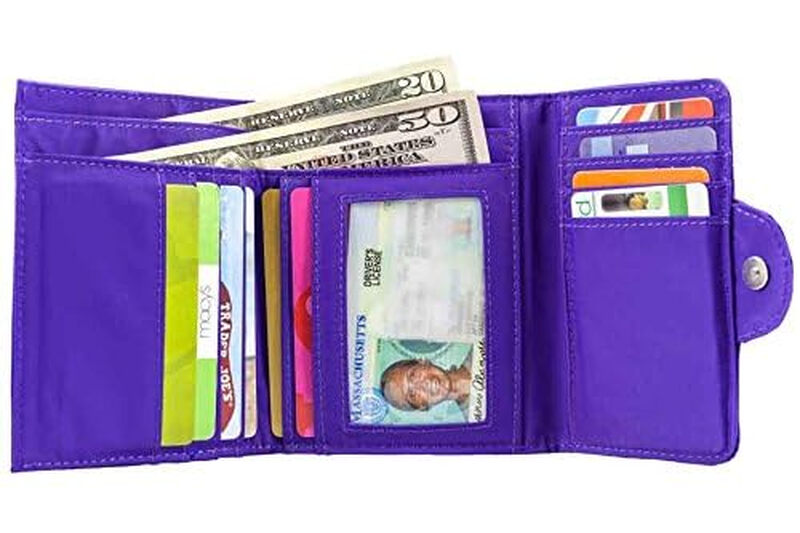 Big SkinnySkinny Women's Slim Wallet Purple One Size