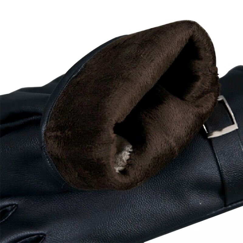 Adandyish men's cycling and driving PU touch screen gloves anti-slip gloves autumn and winter windproof and warm men's PU gloves