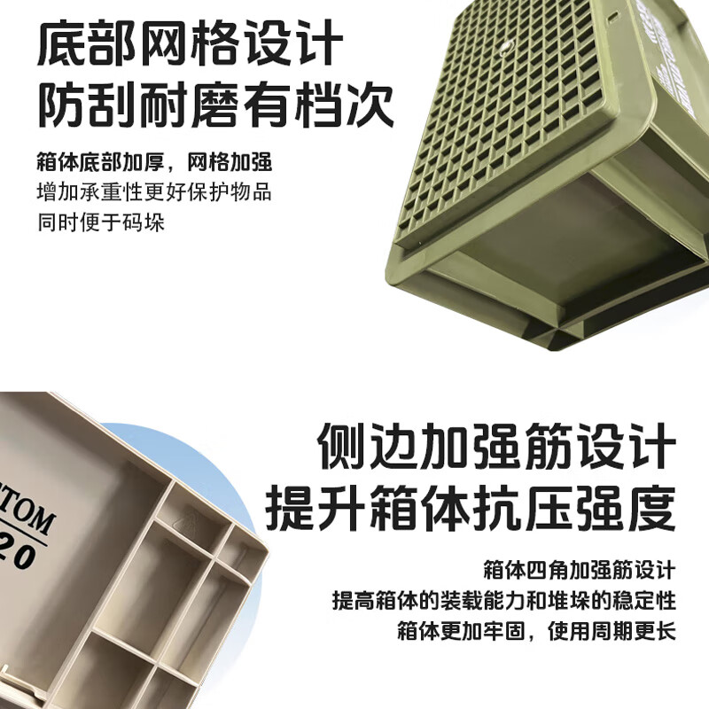 Turnover box industrial style storage box rectangular storage and handling large capacity thickened storage multi-color box thickened 400*300*175 burgundy