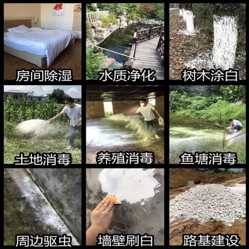 Quicklime lime block desiccant disinfection 10kg dehumidification, moth-proof, moisture-absorbing and moisture-proof affordable granular indoor block 5kg quicklime block 10kg