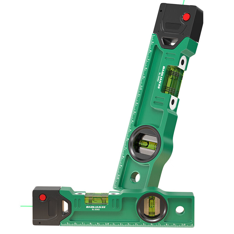 Baolian high-precision laser level new small laser angle measuring ruler electronic level with laser leveling ruler strong magnetic laser level 210mm red light