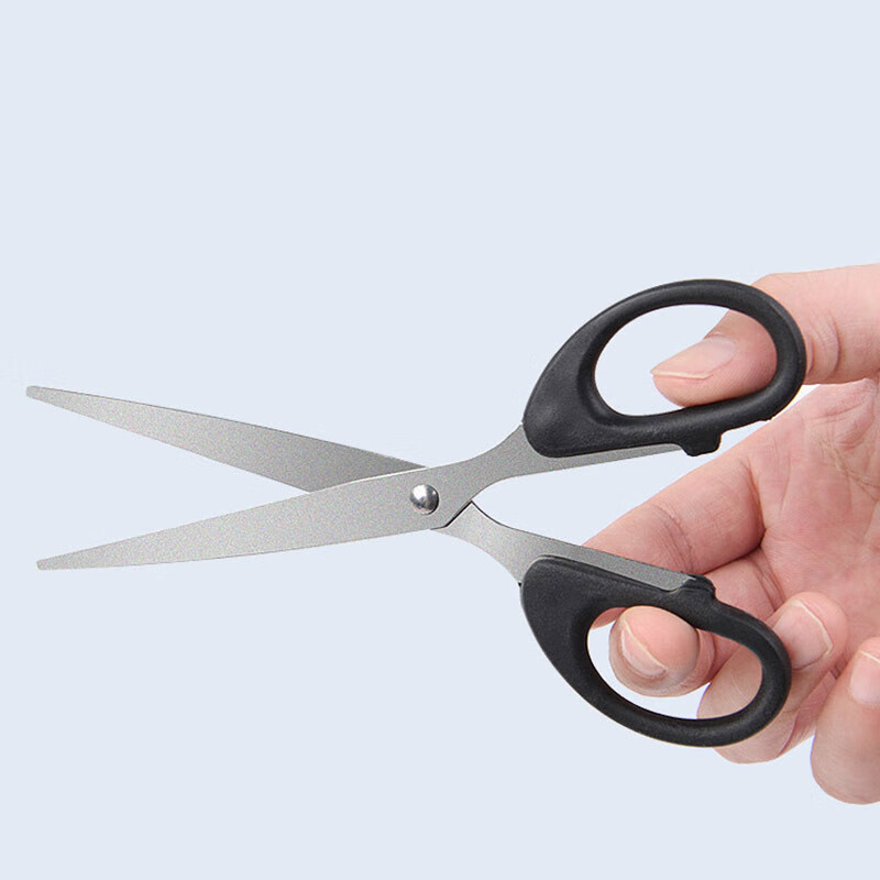 Office scissors, children's handmade scissors, student diy paper scissors, paper knife, stainless steel black small scissors, art scissors 6CMX12CM*1 pair