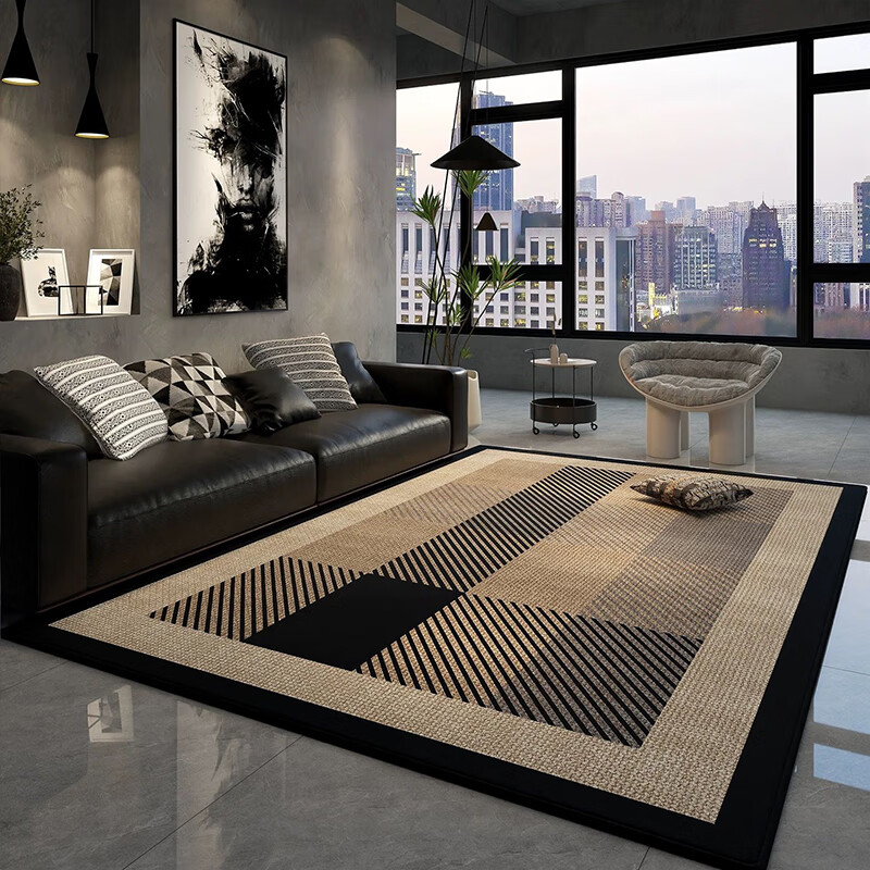 KAYE living room carpet French light luxury high-end no-wash home floor mat large area bedroom sofa coffee table blanket SJR-Brant-T5 200x300 cm