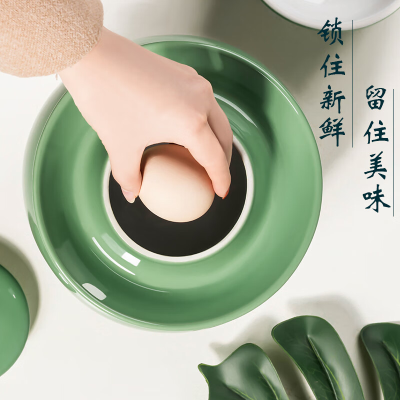 LANGUAGE OF CUP Jingdezhen pickle jar household ceramic sealed pickle jar with lid earthenware old-fashioned pickle jar pickle jar 20 pounds (warm heart orange)