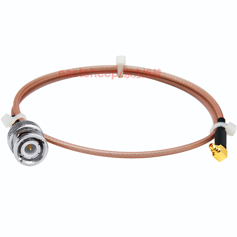 Oriental Xupu RF connecting cable BNC male to MMCX male MMCX bent male RG316-BNC/MMCX-JJ JW RG316-BNC-J/MMCX-JW 3m