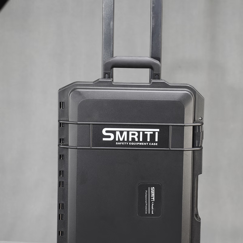 SMRITI heritage protection box black large trolley box thickened waterproof and dustproof multi-functional equipment tool box S5236 black with sponge