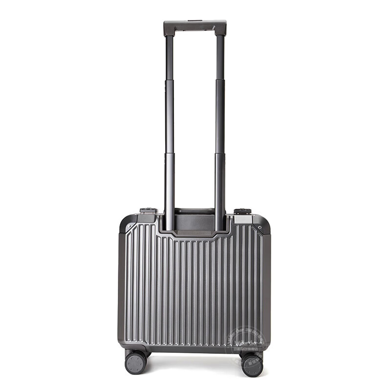 Walker Shop light luxury brand luggage small boarding suitcase trolley case 18 inches lightweight aluminum frame travel box temperament gray 18 inches
