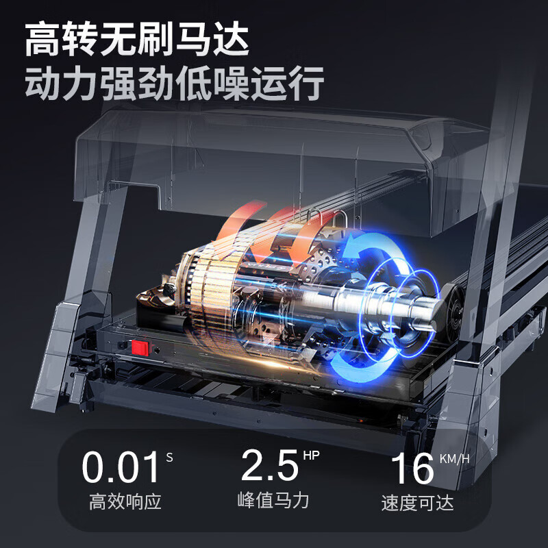 Shuhua New Product Treadmill Home Foldable Silent Shock Absorption Indoor Sports Family Special Fitness Equipment 9119 Smooth Running Edition Hongmeng Smart Link Dual Shock Absorption Knee Pads