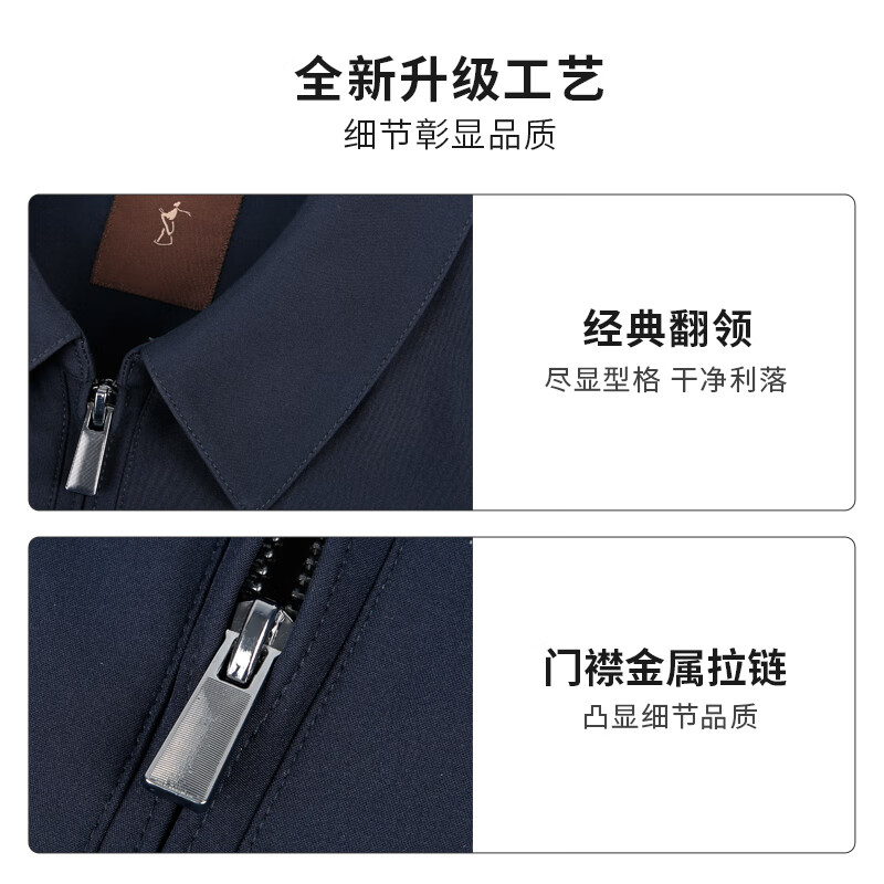 Talented Jacket Men's 25 Spring and Autumn Coat Lapel Simple Breathable Business Casual Jacket Oriental Simple Luxury Style
