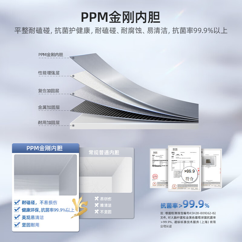 Meiling (MEILNG) BC/BD-141DTECX frost-reducing small freezer household small deep-freezing quick-frozen base commercial horizontal freezer 1L -40 electronic temperature control/201 liters/full freezing