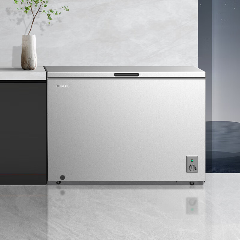 Meiling (MEILNG) 300 liters of star sand silver PPM stainless steel inner tank cryogenic quick freezing thin wall frost reduction and antibacterial freezer BC/BD-300DTCLA star sand silver 1L