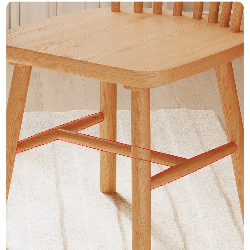 OLOEY creative home solid wood log style home second-hand backrest rental house other daily miscellaneous small items log color 2 pieces