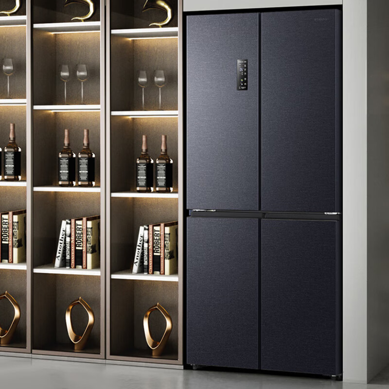 Rongsheng 501Pro upgraded model 501 liter cross-door IDP active sterilization dual system dual cycle refrigerator blue light freshness BCD-501WD3FPZ star and moon gray BCD-501WD3FPZ star and moon gray