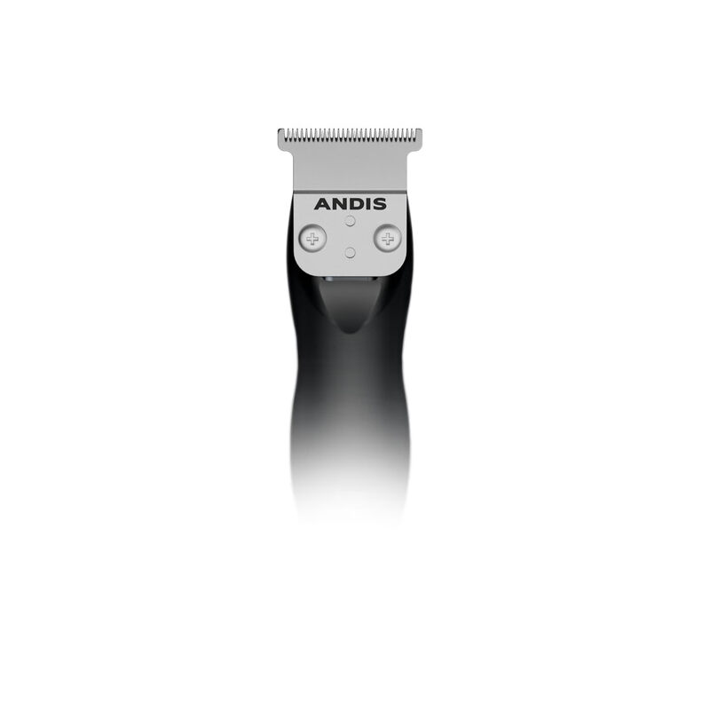 Andis professional cordless T-shaped hair trimmer for precise shaving and 2-hour battery life