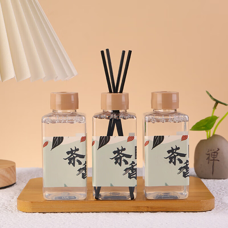 Aromatherapy bedroom long-lasting household niche high-end ornaments fire-free rattan incense essential oil air freshener jasmine tea + white peach oolong tea 2 bottles in total