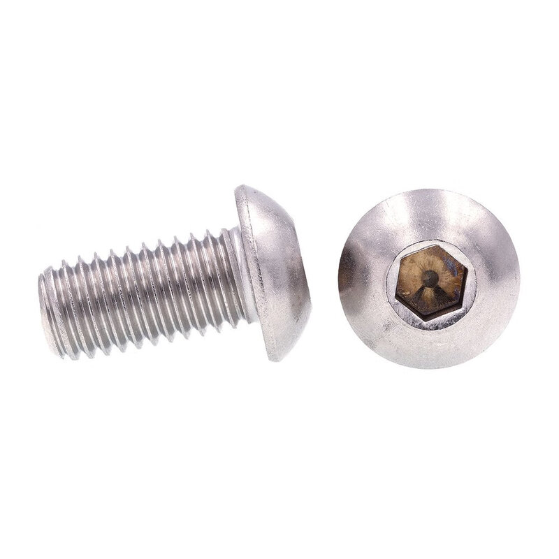 Prime-Line Stainless Steel Allen Screws 1.27cm Button Head Hex Driver 5-Pack