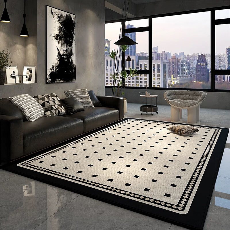 KAYE living room carpet French light luxury high-end no-wash home floor mat large area bedroom sofa coffee table blanket SJR-Brant-T5 200x300 cm