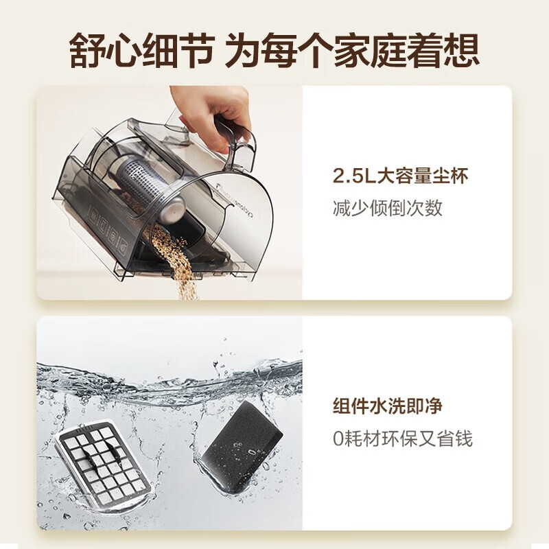 Midea vacuum cleaner home wired handheld horizontal large suction multi-purpose carpet cleaning machine high-power vacuum mite remover C6 strong suction one-click cord retraction 20000Pa