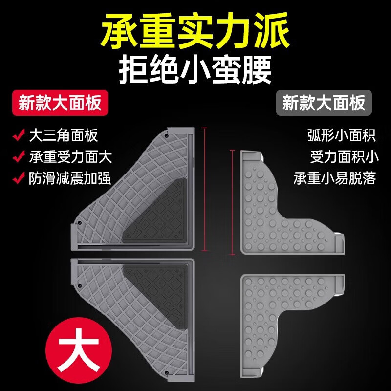 Beishi is suitable for Midea refrigerator base shelf mobile raised refrigerator shelf single door double door refrigerator heightening base bracket mobile universal caster mobile model double door special four mobile wheels 10 elephant feet