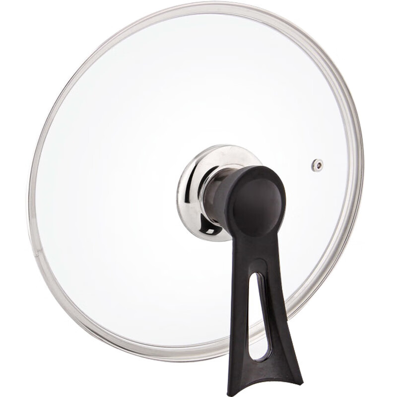 LZJV pot lid tempered glass lid stainless steel garden wok lid pan lid universal wok lid non-stick lid thickened vertical lid 30cm