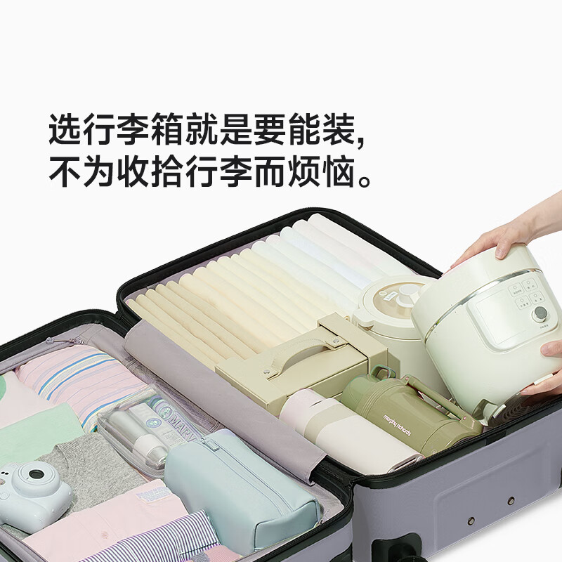 Bremen Luggage JD.com Cooperation Trolley Suitcase Boarding Case Password Leather Case Gray 26-inch Plus