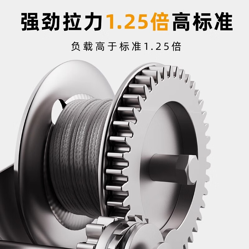 Zhuda stainless steel two-way self-locking hand winch small manual household crane lifter winch national standard 304 stainless steel 1200 pounds 10 meters line