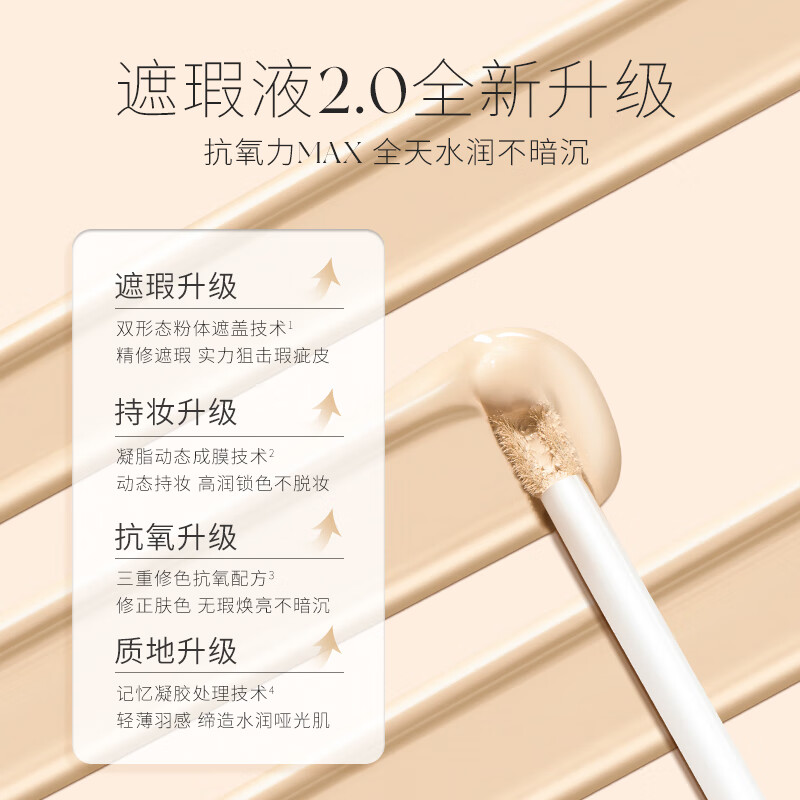 Youyi (unny club) soft and traceless concealer F2 deep natural color concealer for dark circles, acne marks, pockmarks, thin New Year gift