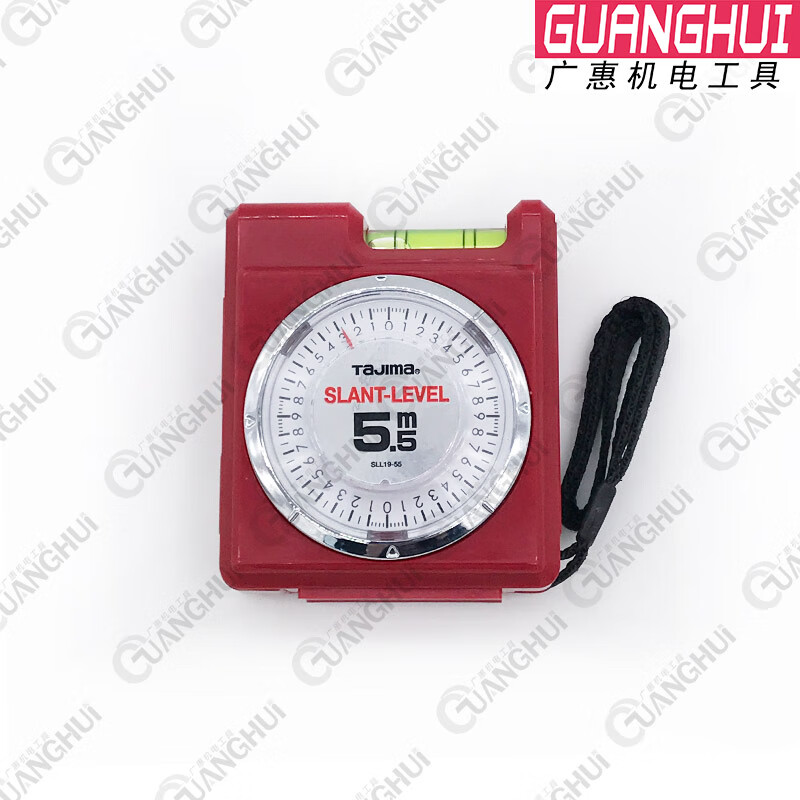 TAJIMA 5-meter multi-functional steel tape measure with level and angle meter 19-50