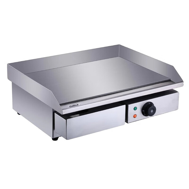 Triuside commercial electric griddle hand cake machine gas squid equipment frying electric heating cold noodle machine stall gas teppanyaki 0.6 meters - gas plated. Not black style
