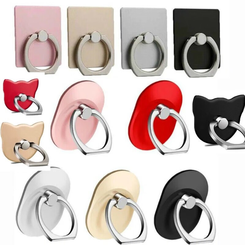Zhenyikang mobile phone ring buckle holder tablet lazy holder anti-slip, anti-lost, anti-fall, light and sticky, non-falling desktop holder, ultra-thin pull ring on the back, random styles and random colors