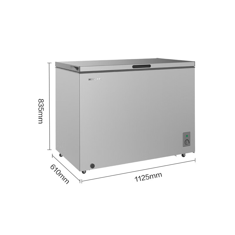 Meiling (MEILNG) 300 liters of star sand silver PPM stainless steel inner tank cryogenic quick freezing thin wall frost reduction and antibacterial freezer BC/BD-300DTCLA star sand silver 1L